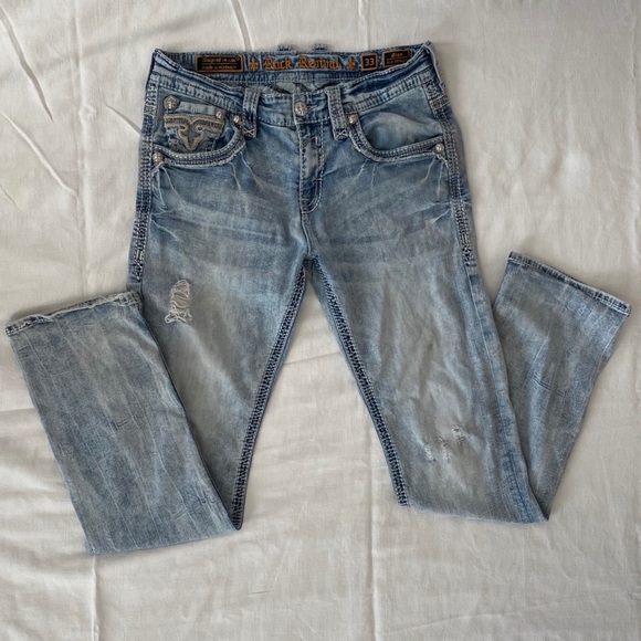 Rock Revival Other - Rock Revival Alt Straight Denim Jeans Size 33X32